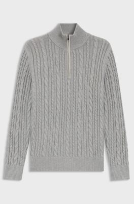 Equestrian troyer sweater, Light Grey
