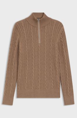 Equestrian troyer sweater, Brown