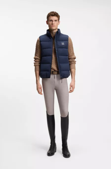Reitsport-Pullover mit Troyerkragen