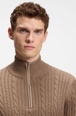 Equestrian troyer sweater, Brown
