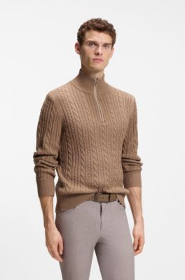 Equestrian troyer sweater, Brown