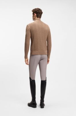 Equestrian troyer sweater, Brown