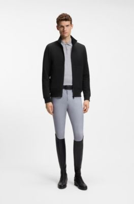 Equestrian fleece jacket, Black