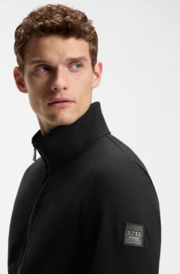 Equestrian fleece jacket, Black