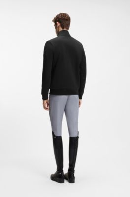 Equestrian fleece jacket, Black