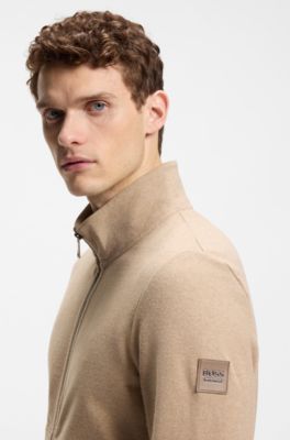 Equestrian fleece jacket, Brown