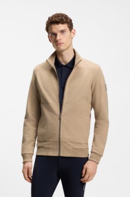 Equestrian fleece jacket, Brown