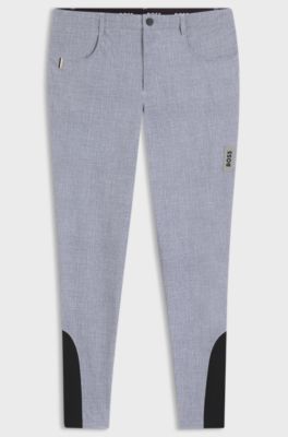Equestrian knee-grip breeches, Light Grey