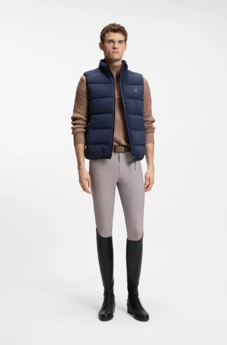 Pantalon d'équitation avec finitions agrippantes au niveau des genoux