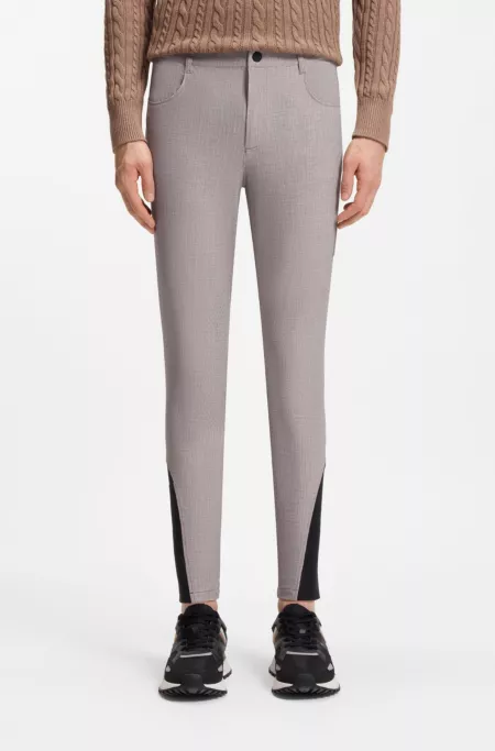 Pantalon d'équitation avec finitions agrippantes au niveau des genoux