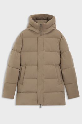 Equestrian puffer jacket, Light Brown