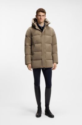 Equestrian puffer jacket, Light Brown