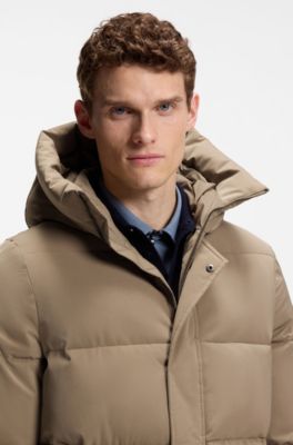 Equestrian puffer jacket, Light Brown