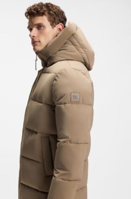 Equestrian puffer jacket, Light Brown