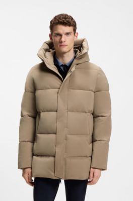 Equestrian puffer jacket, Light Brown