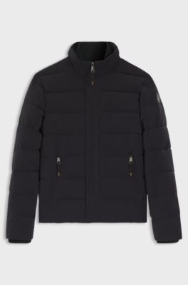 Equestrian puffer jacket, Black