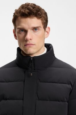 Equestrian puffer jacket, Black