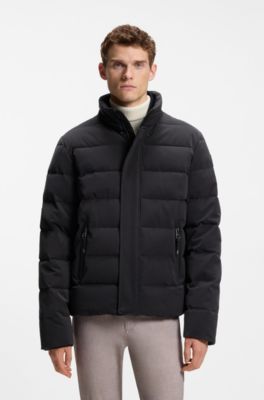 Equestrian puffer jacket, Black