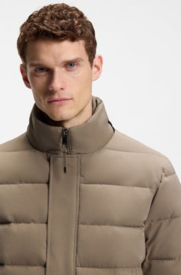 Equestrian puffer jacket, Light Brown