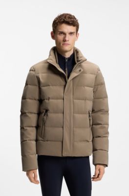 Equestrian puffer jacket, Light Brown