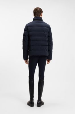 Equestrian puffer jacket, Dark Blue