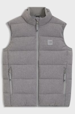 Equestrian quilted gilet, Light Grey