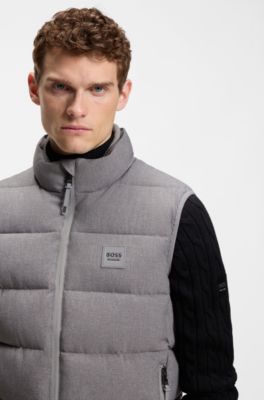 Equestrian quilted gilet, Light Grey