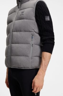 Equestrian quilted gilet, Light Grey