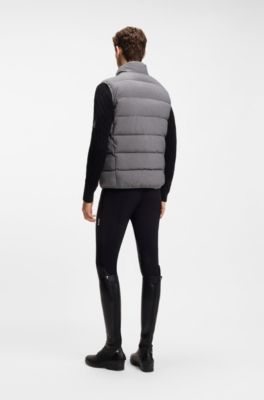 Equestrian quilted gilet, Light Grey