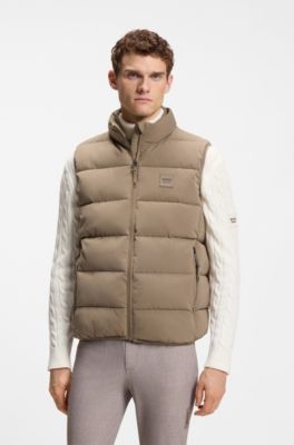 Equestrian quilted gilet, Light Brown