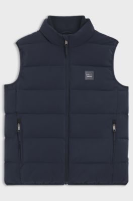 Equestrian quilted gilet, Dark Blue