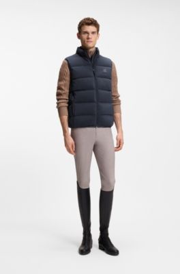 Equestrian quilted gilet, Dark Blue