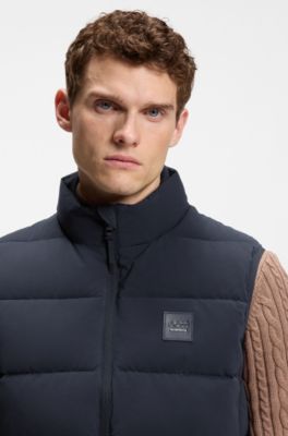 Equestrian quilted gilet, Dark Blue