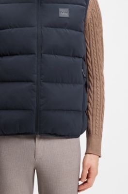 Equestrian quilted gilet, Dark Blue