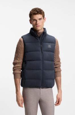 Equestrian quilted gilet, Dark Blue