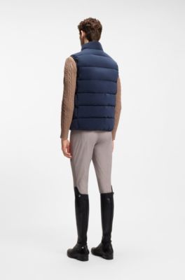 Equestrian quilted gilet, Dark Blue