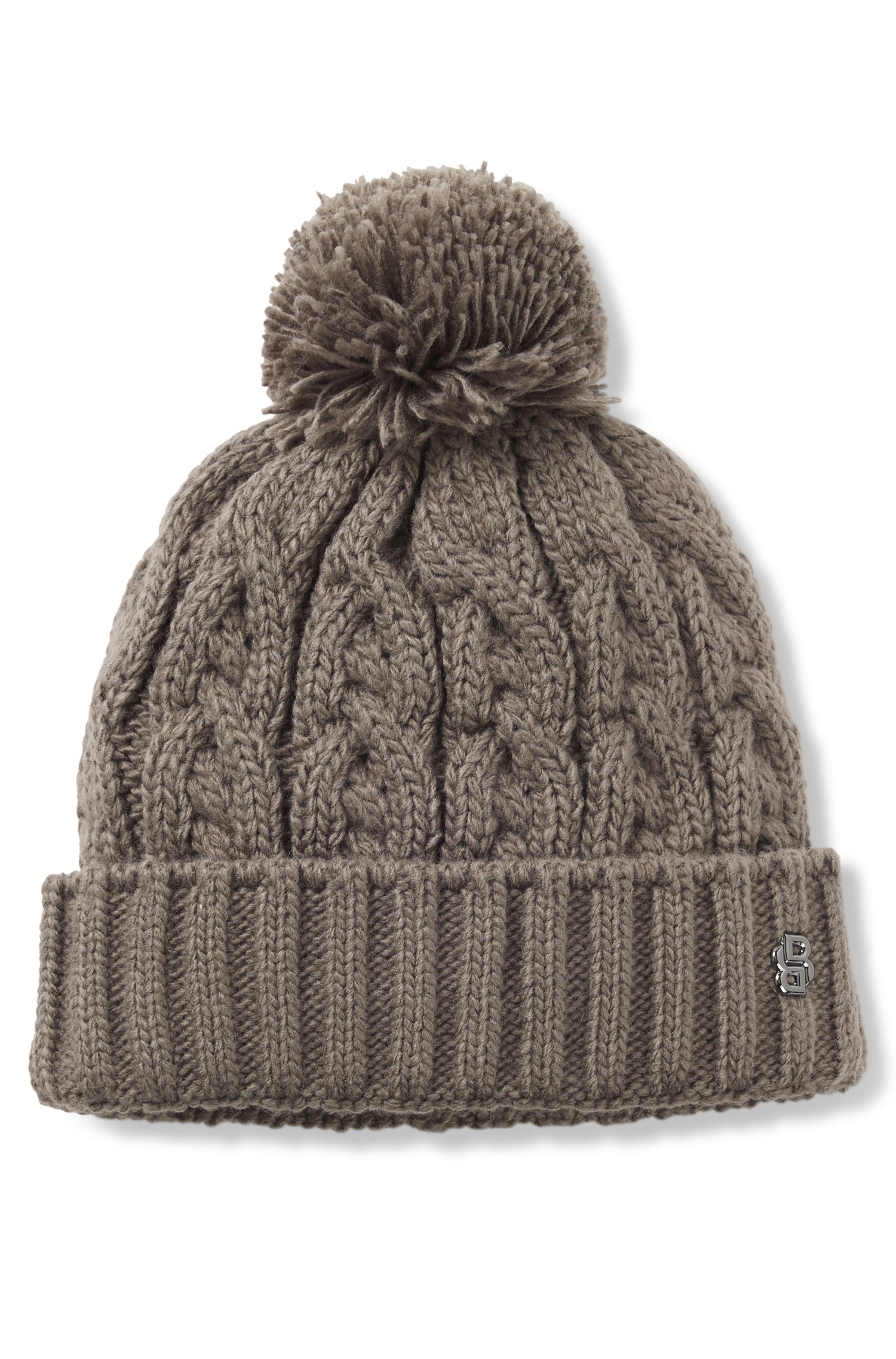 Boss Equestrian pompom beanie hat mössor dam