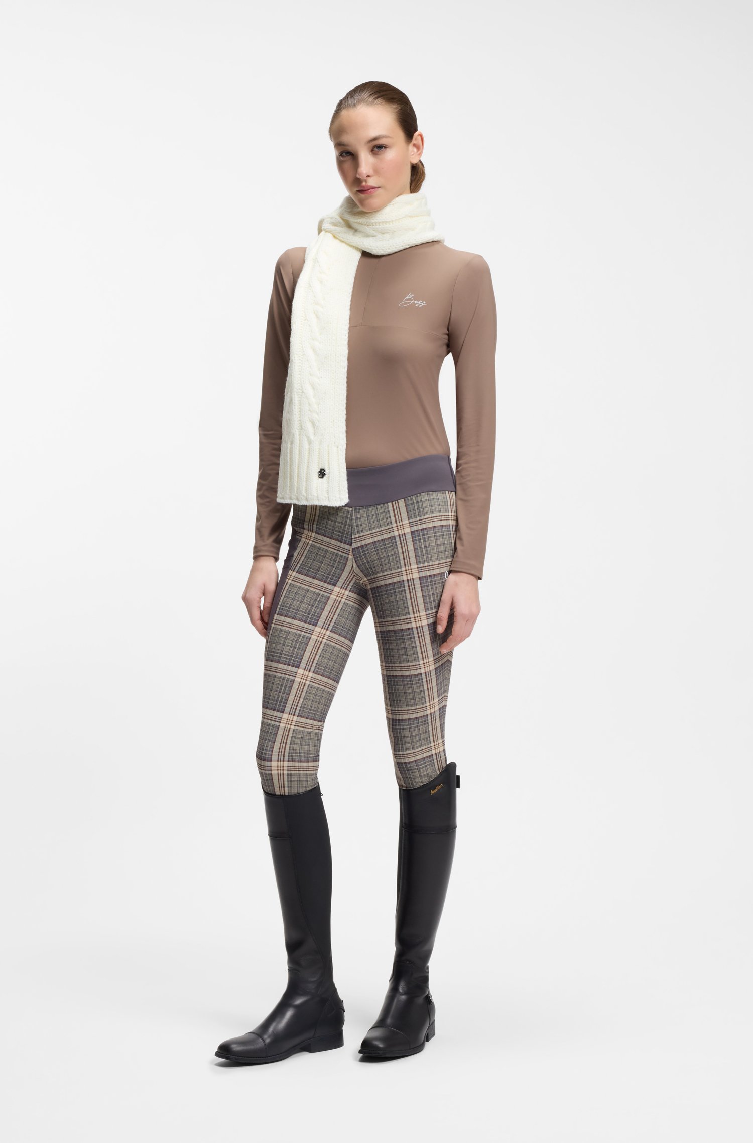 Boss Equestrian cable-knit scarf halsdukar & sjalar dam – bild 2