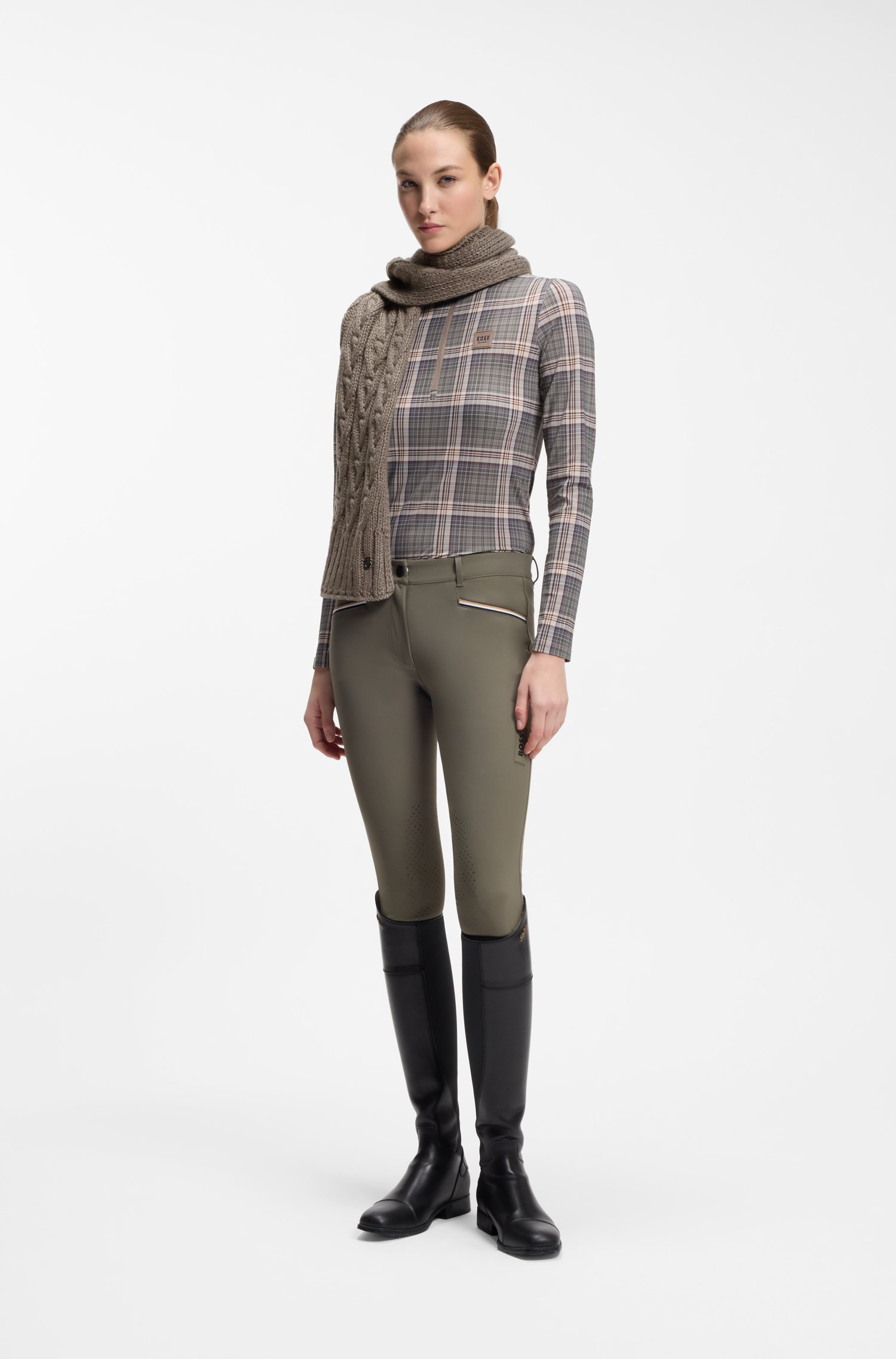Boss Equestrian cable-knit scarf halsdukar & sjalar dam – bild 2