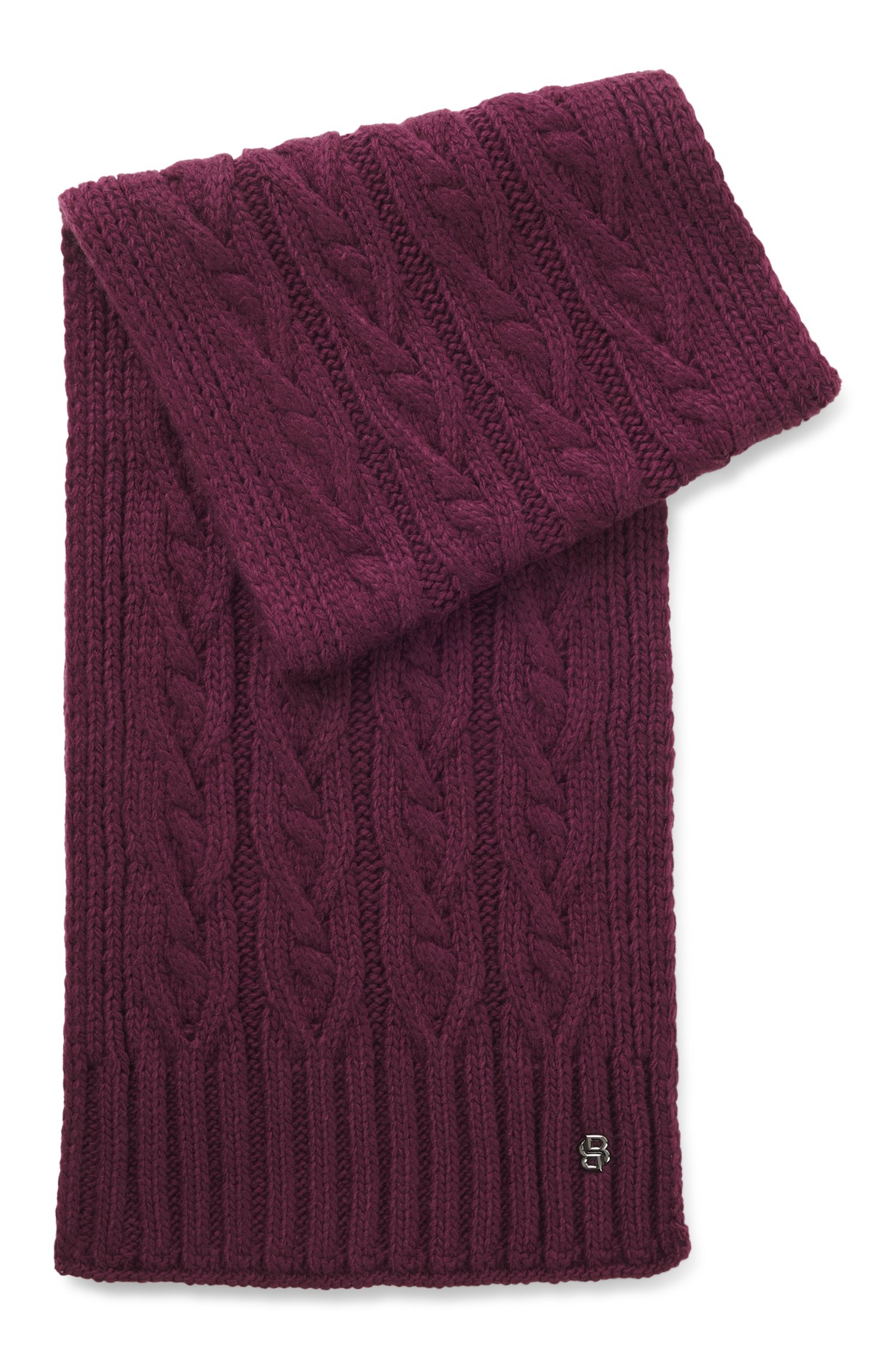 Boss Equestrian cable-knit scarf halsdukar & sjalar dam