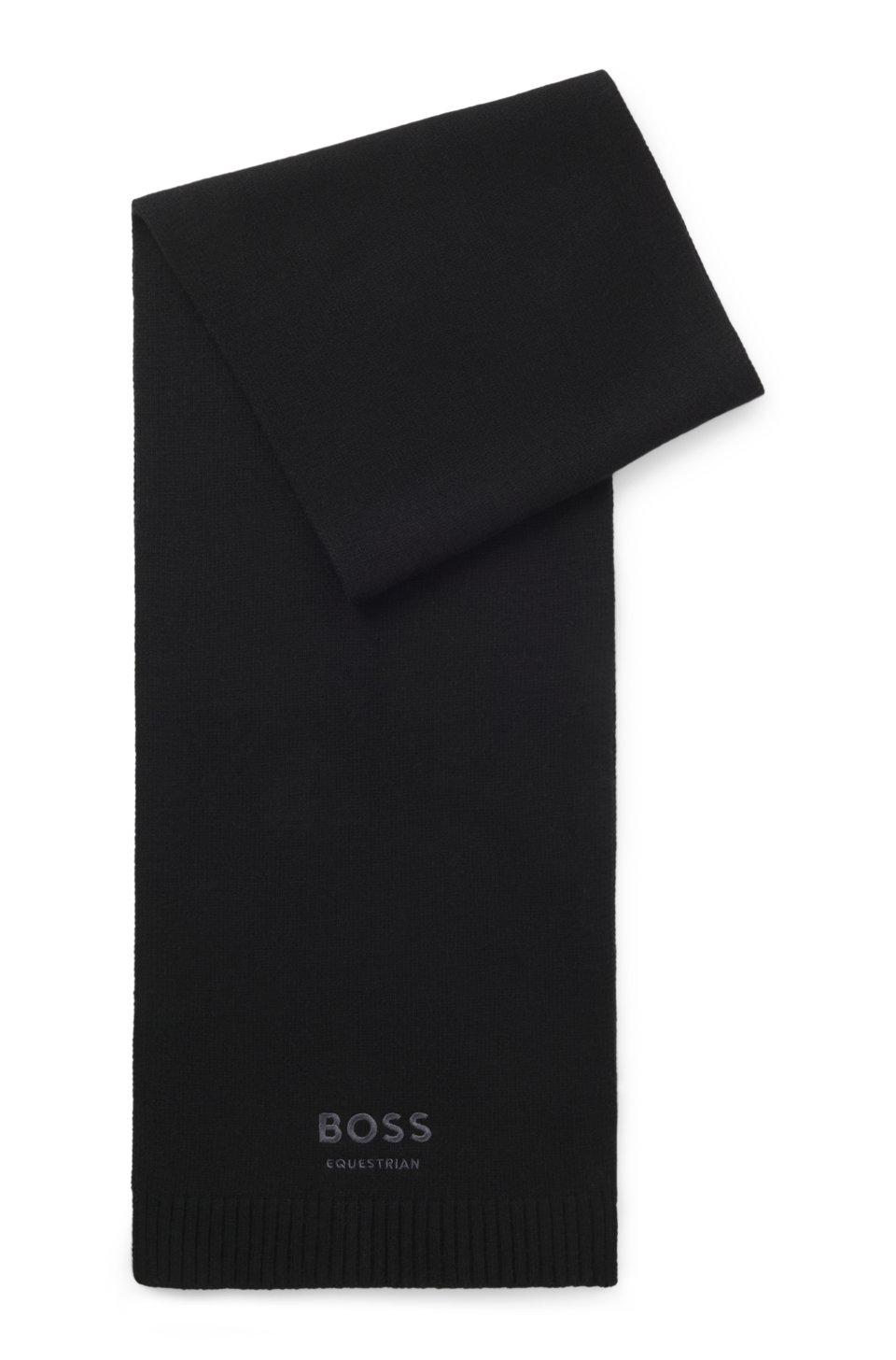 Equestrian wool-blend scarf