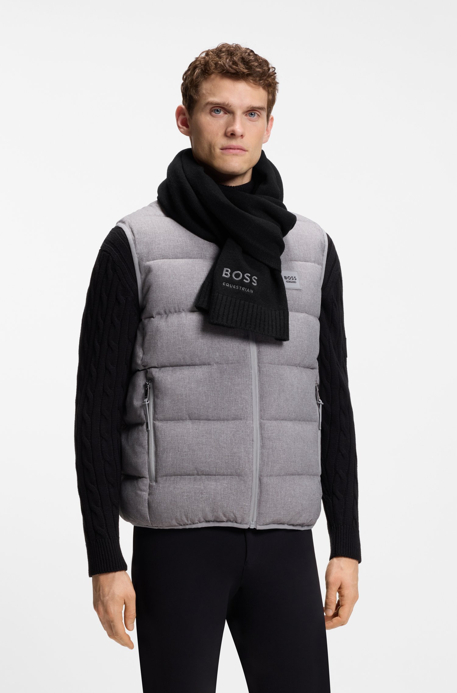 Boss Equestrian wool-blend scarf halsdukar & sjalar herr – bild 2