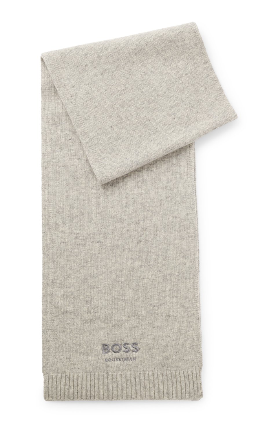 Equestrian wool-blend scarf