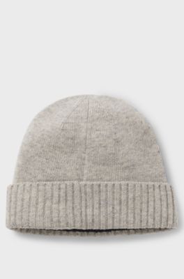 Equestrian beanie hat, Light Grey