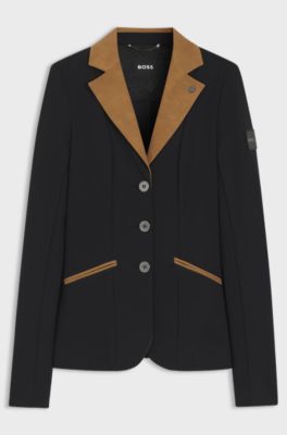 Veste de spectacle d&rsquo;&eacute;quitation, Noir