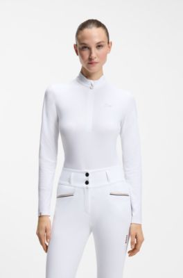 Camicia da equitazione per l'allenamento, Bianco
