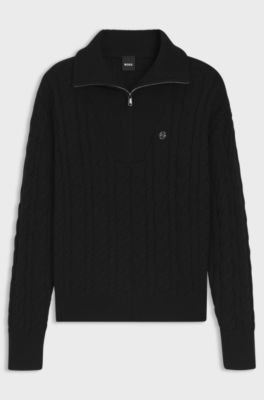 Equestrian troyer sweater, Black