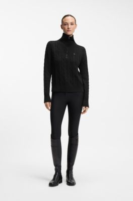 Equestrian troyer sweater, Black