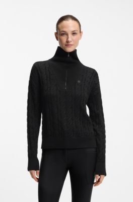 Equestrian troyer sweater, Black
