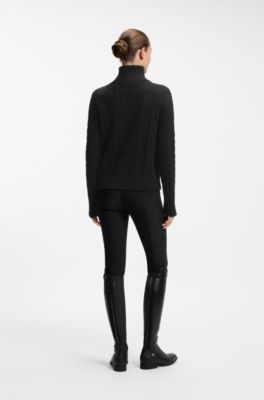 Equestrian troyer sweater, Black